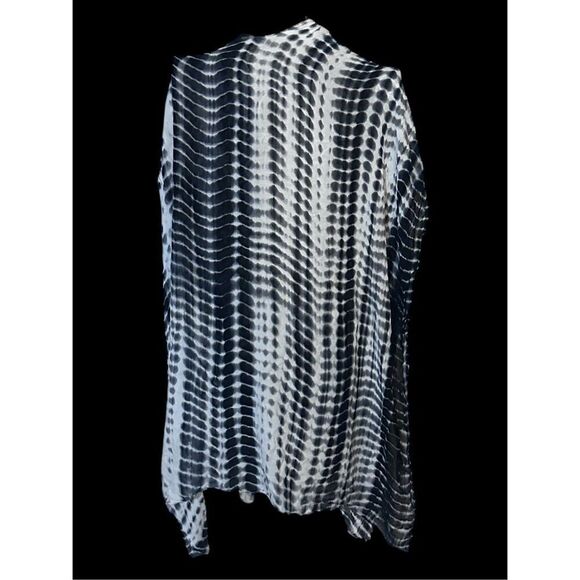 Beautiful UNIQUE Michael Stars Anthropologie Ruana Wrap Scarf Tie Dye Cover Up - Picture 4 of 8